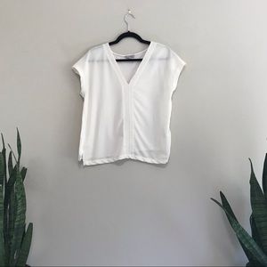 Cream H&M Vneck top